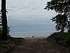 The sand path to the beach